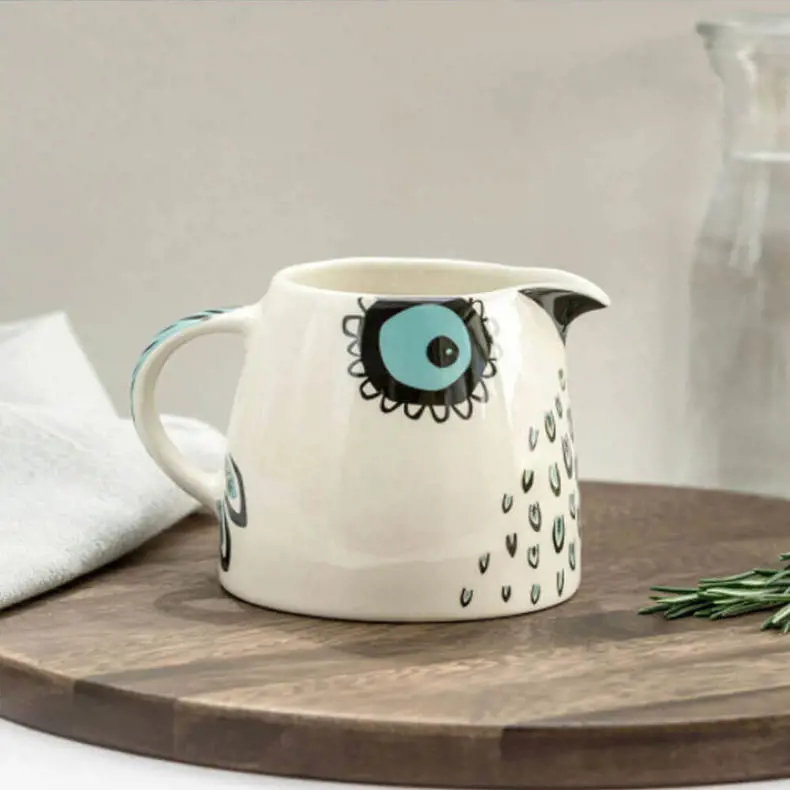 Hannah Turner Handmade Owl Milk Jug
